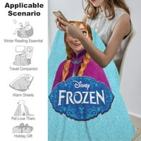 Frozen Olaf pokrivač - nejasna fleka pokrivač Super meka plišana pokrivačica, debela zimska pokrivač, H