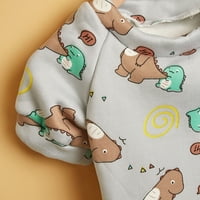 PAK PAG džemper Dinosaur Print Doggy Duksertska odjeća za hladno vrijeme Topla Štenad Odjeća za pse