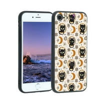 Kompatibilan sa iPhonea telefonom, mističnom-slatka-crno-lunarne-mačke - Case Silikonska zaštita za teen Girl Boy Case za iPhone 7