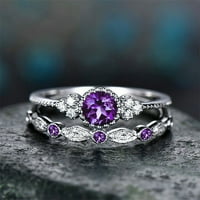 Prstenovi ženski modni dijamantni prsten za par nakit set 5-10