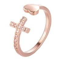 Luksuzni sjajni nakit puni dijamantni prstenovi vjenčani moderni prstenovi obećavaju prstenove