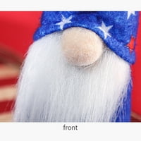 Kainuan Gnomes plišana igračka plišana privjesak crvena plava bijela prugasta zvezdasti igračka vješalica viseći ukras kratkog noge 4. jula Dan nezavisnosti Dwarf Toy Home Decor Festival Poklon