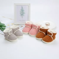 Leey-World Toddler cipele za bebe cipele Toddler cipele Fleece tople čizme cipele modne tiskanje bez klizanja prozračnih golih čizmeta