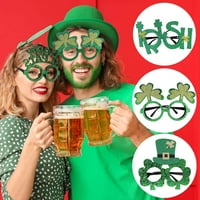 St.Patrick-ov dnevni zaslon uvlačivosti partnijski staklo za ukrašavanje zelenih šešira irski praznici