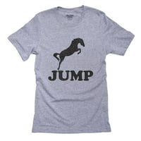 Jump - Jahanje Konjički grafički grafički muška siva majica