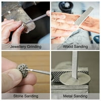 Uxcell okrugla dijamantna igla za ručno sredstvo za ručni alat za metalno kameno pakovanje