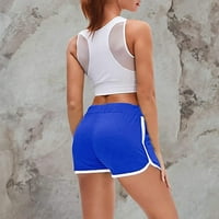 Wofedyo Duksevi za žene Sport Yoga Fitness hlače Stretch omotača Srednja struka Kratke hlače za žene