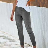 Casual pantalone sa čvrstim bojama za žene plus veličine mršave konusne hlače plutaju rastezljive duge