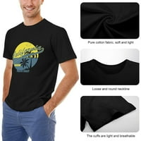 California Sunshine Pacific obala Muška majica pamuk Ležerne prilike kratkih rukava Poklon tee crni 2xl