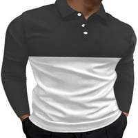 Luxplum muns tops dugih rukava polo majica reverl vrat bluza casual t majice Radni pulover Style-jj
