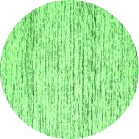 Ahgly Company u zatvorenom okrugle čvrstog zelenog modernog prostirki, 4 'runda