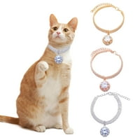 Huanledash ogrlica za kućne ljubimce Exquisite Shiny Pet Cat Pas Rhinestone Nakit ovratnik za kućne