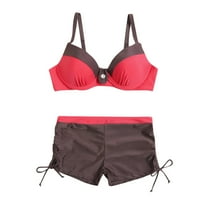 Stipkoh kostimu za žene V-izrez cvjetni print Multi color bikini set Push up kupaći kostim odjeći za