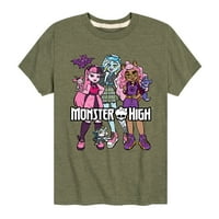 Monster High - Grupa sa kućnim ljubimcima - grafička majica kratkih rukava za malinu i mlade