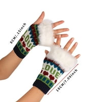 Zimske rukavice za muškarce, žene djevojke pletena ruka bez prsta, držite tople zimske rukavice meko
