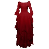 Kuglične haljine za žene, srednjovjekovne gotičke pank haljine za žene retro renesansne haljine viktorijanske