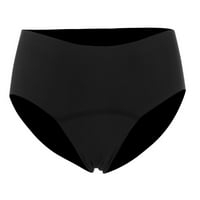 Žene kupaći kostimi Žene Crno-visokog struka Bikini Dno Retro Basic Potpuni pokriveni Tankini kupaći kostim Srednji kostim za kupanje Donje žene Kupaonice Najlon Crno 3XL