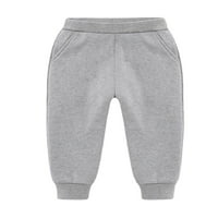 Abtel Kids pantalone elastični struk Jogger Pant Fleece Dno dječaci aktivni sportske dukseve sive