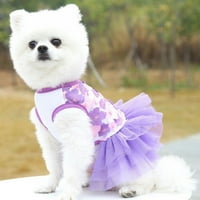 Dress za pse PET Princess Haljina Sweet Puppy haljina Ljetni kućni ljubimac cvjetni gaze za pse za pse