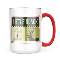 Neonblond National US Forest Little Crno Država Šumska šumska poklon za ljubitelje čaja za kavu