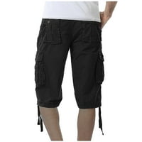 Muške gaćice za teret s više džepa labave casual hlače ravno noge Teretane kratke hlače za planinarenje