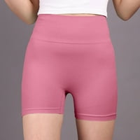Corashan ženske pune boje joge kratke hlače visoki struk hip lift fitness tajice joga hlače