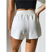 Lastesso Ženske kratke hlače za ljetni elastični struk Short Hotcres Stretch Plus size Yoga kratke hlače