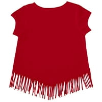 Djevojke Toddler Tiny TurnIp Crvena Bostonska crvena tako da majica za baner za srce