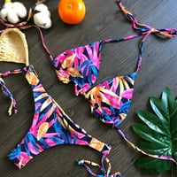 Kupaći kostimi za bandeau zavojni push-up brazilski kupaći kostimi za plažu bikini setovi za žene