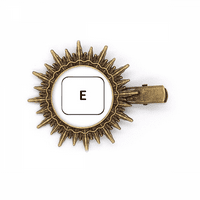 Simbol na tastaturi E Art Deco modna kosa za šešir za sunčanje Retro metalni kopči PIN