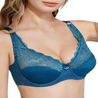 Haite Dame pune pokrivene čipke Bralettes kopče elastične naramenice Bralette Radni luk podvučen svijetlo