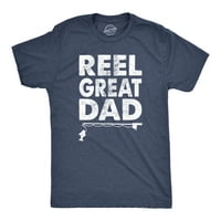 Muški reel Great otac majica smiješnih očeva za pecanjer TEE poklon za ribar - 3xL grafičke teže