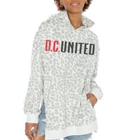 Ženska gameday Couture White D.C. Ujedinjeni prevelizirani bočni pulover pulover
