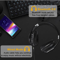 Urban u bežični Bluetooth stereo slušalice High Resolution Audio duboki bas Superior Comfort preko ušivih slušalica sa MIC-om za VeryKool S Maverick III Podrška za telefon