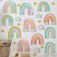 Heiheiup DIY ukras soba Rainbow zidna naljepnica naljepnica Rainbow Dječji kućni dekor za dječje uređenje