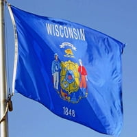 Saveznička zastava FT najlon Wisconsin State Flag - Made in USA