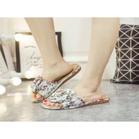 Ljetne ravne sandale Šarene cvijeće haljine cipele papuče