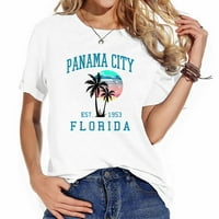 Panama City Florida Spring Odmor na plaži Palm TR Ženski ljetni vrhovi - udobne i elegantne grafičke