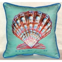 Betsy Drake SN112C in. Scallop Shell Teal Mali unutarnji i vanjski jastuk