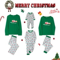 Božićna porodica koja odgovara pidžami setovi vrhovi i hlače za spavanje za spavanje Xmas Loungeward