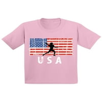 Awkward Styles American Fudbal Majica Toddler 4th srpnja Pokloni USA Sport Kids T Majica Pokloni za djecu Američka fudbalska majica za dječake Dan nezavisnosti Američka fudbalska majica za djevojke