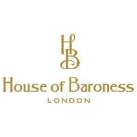 Dječačka kuća Cruella baronesa London Logo Zlatni grafički tee bijeli medij
