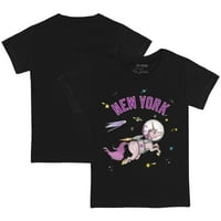 Dojenčad Tiny Turpap Black New York Yankees Space Unicorn Majica
