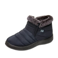 Čizme za snijeg za žene vodootporne ženske pamučne cipele postavilo je stopalo kratko da bi toplo XL