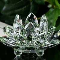 Tyyfunny Lotus Crystal Staklena Slika lipirke naimna nareza FENG SHUI kolekcija dekora