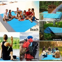 70 * Vanjski i izletni pokrivač ekstra veliko otporno na pijesak i vodootporna prijenosna plaža za kampiranje