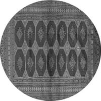Ahgly Company u zatvorenom okruglom perzijskim sivim tradicionalnim prostirkama, 3 'runda
