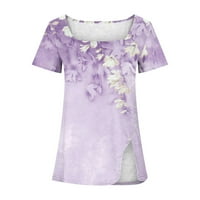 Olyvenn ženske tuničke majice Ležerne prilike Ležerne prilike Letnje modni trendi kratkih rukava elegantna
