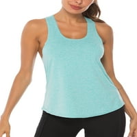 Avamo Women Yoga Tank Top Dame Sportska teretana Trčanje T majice u vratu Ljeto Ležerne prilike Vest