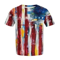 TKLpehg Ležerna košulja za Woman Trendy Ugodni ljetni kratki rukav opušteni Fit Crewneck košulje američke